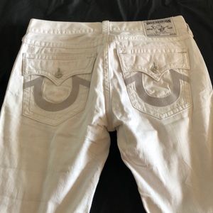 White True Religion Jeans. Size 34.